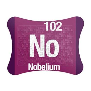 Imagem de Moldura de quebra-cabeça No Nobelium Quem elemento químico Decoração de imagem Enfeite de jogo de quebra-cabeça