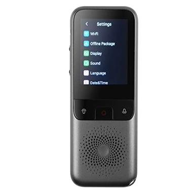 Imagem de Tradutor multilíngue Dispositivo tradutor instantâneo portátil em tempo real Dispositivos inteligentes de tradução de voz 138 idiomas on-line/14 idiomas off-line/gravação de tradução necessária