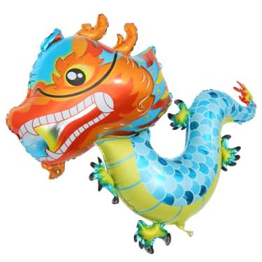 Imagem de ABOOFAN Balões De Dragão Jumbo Decorações De Ano Chinês 2024 Feliz Ano Balão De Alumínio Ano Do Dragão 2024 Ornamento De Balão 5 Peças