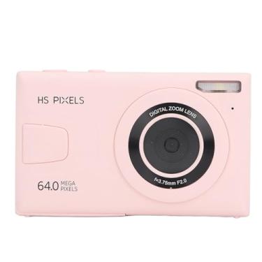 Imagem de Câmera Digital para Crianças Adolescentes, Câmera Vlogging 4K 64MP FHD Com Zoom Automático de 18X Câmera Digital Compacta, 10 Filtros, Tela IPS de 2,8 Polegadas para Crianças,