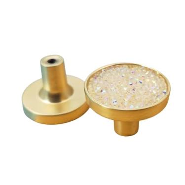 Imagem de Puxadores de cozinha de móveis de armário de gaveta para maçaneta de armário Maçaneta de porta de gaveta de móveis O botão de cozinha decora o gancho de suspensão de parede, M, bege diamante