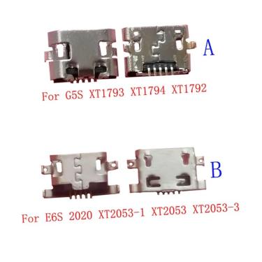 Imagem de Conector de carregador USB para motorola moto e6s 2020 xt2053 g5s xt1793 xt1794 xt1792  100pcs