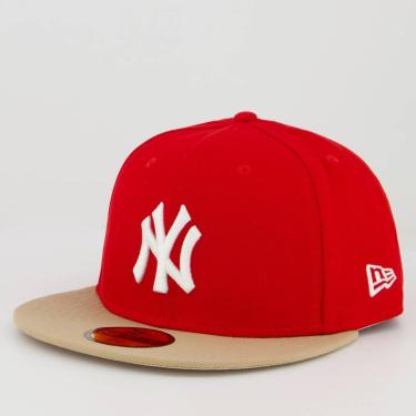 Imagem de Boné New Era MLB New York Yankees 5950 Vermelho e Marrom-Unissex