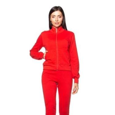 Imagem de Jaqueta Feminina Moletinho Soft Gola Alta Canguru Run More-Feminino