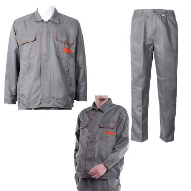 Imagem de Conjunto Uniforme EPI Segurança do Trabalho Listra Refletiva Construçao Civil Prestador de Serviço