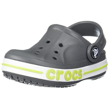 Imagem de CROCS Bayaband Clog T - Slate Grey/Lime Punch - C4 , 207018-0GX-C4, Kids Unisex , Slate Grey/Lime Punch , C4