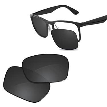 Imagem de Glintbay Lentes de óculos de sol de substituição 100% precisas para RayBan Chromance RB4264 58 mm - preto avançado polarizado