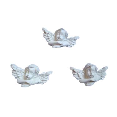 Imagem de Aplique Em Resina Kit Com 3 Anjos 2X3,5 Cm - Lla 297