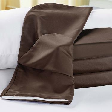 Imagem de Capa Para Travesseiro De Corpo 1,40X0,45M Rafaela 1 Peça - Marrom