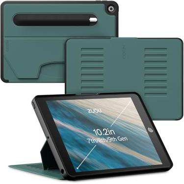 Imagem de ZUGU CASE para iPad 10,2 polegadas 7th/8th/9th Gen (2021/2020/2019) Capa para dormir/despertar (Modelo #s A2197/A2198/A2200/A2270 3/A26 04/A2605) (Pine - iPad (7/8/9ª geração) 10,2")