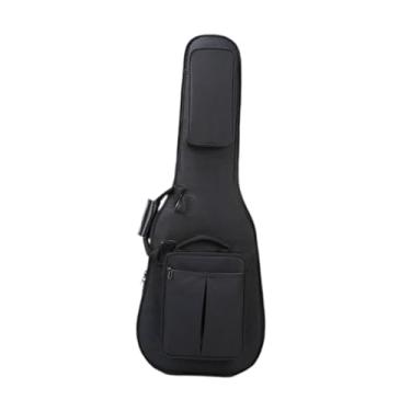 Imagem de Mochila de transporte para guitarra, bolsa portátil à prova de poeira e alça lateral, tecido Oxford, resistente à água, bolsa para guitarra elétrica,