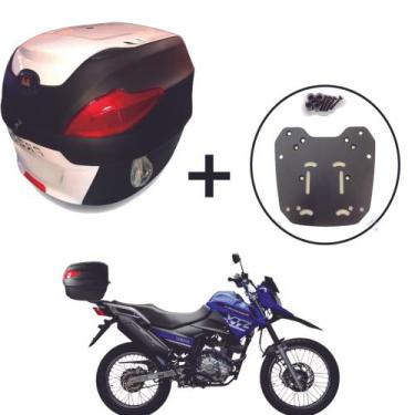 Imagem de Baú 41 Litros Awa Proos + Bagageiro Crosser 150 2014+, Branco