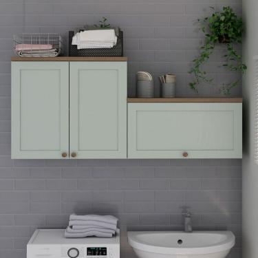 Imagem de Armário Multiuso Acquaflex 3 Portas Clean Mint - Genialflex