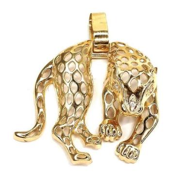Imagem de Pingente de ouro 18 k Pantera Vazada - Elegancy Joias