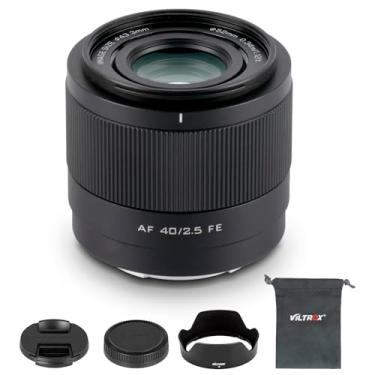 Imagem de VILTROX 40mm F2.5 f/2.5 FE-Mount Full Frame para Sony, foco automático STM, lente prime leve para Sony E-Mount câmeras A7C A7SIII A7lll A7RIII A7IV A7RIV A9 A1 FX3 A7RV ZVE1 A7CR A7CII A93 A6700 A6600
