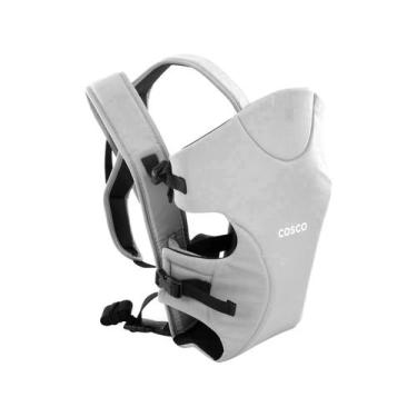Imagem de Canguru para Bebê Cosco Kids Loop - 3 Posições até 9kg, Cinza Claro