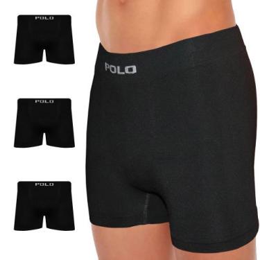 Imagem de Kit 5 Cueca Polo Star Boxer Box Masculina Preta, M, Preto