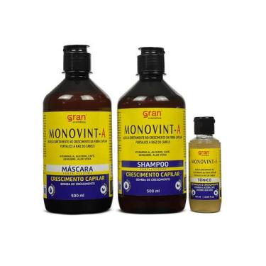 Imagem de Kit Monovint A Completo 500ml Crescimento Capilar Acelerado - Impact