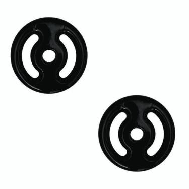 Imagem de Kit 2 Anilhas Vazadas Emborrachada 2 Kg - Ecofit