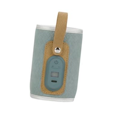 Imagem de Milageto Aquecedor de mamadeira portátil, bolsa térmica para mamadeira, alimentado por USB, termostato para manter o calor das mamadeiras para pais da família, Azul