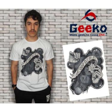 Imagem de Camiseta Arctic Monkeys Indie Alternativo Rock Geeko, Branca gola care