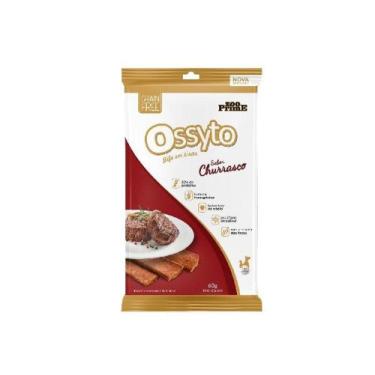 Imagem de Bifinhos Ossyto Bife em Tiras Sabor Churrasco 60g - Pethy Group