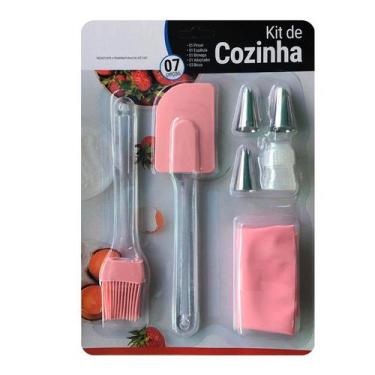 Imagem de Kit Confeiteiro P/ Decoração De Bolo, Muffins, Cupcake, Rosa - Inter.P