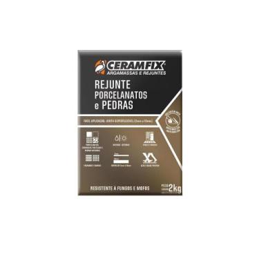 Imagem de Rejunte porcelanato pedra 2kg ceramfix branco
