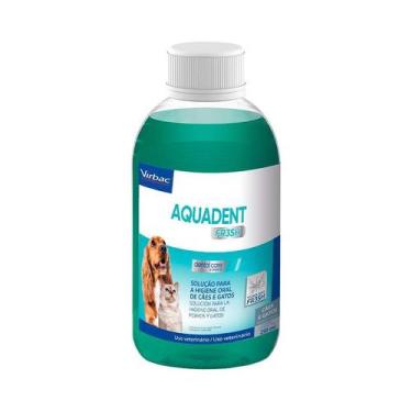 Imagem de Solução Oral Virbac Aquadent Fr3sh 250ml para Cães e Gatos
