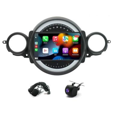 Imagem de Slakerbe Rádio estéreo automotivo IPS com tela sensível ao toque de 9 polegadas, kit de painel estéreo para navegação veicular Android, unidade de navegação para reprodutor multimídia adequado para