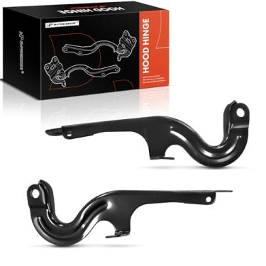 Imagem de A-Premium Dobradiças dianteiras superiores do motorista e do lado do passageiro compatíveis com Chevrolet Traverse 2009-2017, lado esquerdo e direito superior dianteiro, conjunto de 2 peças,