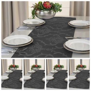 Imagem de Kit 5 Caminho Trilho De Mesa Decorativo Jacquard 1,40m X 0,40m - Raga 
