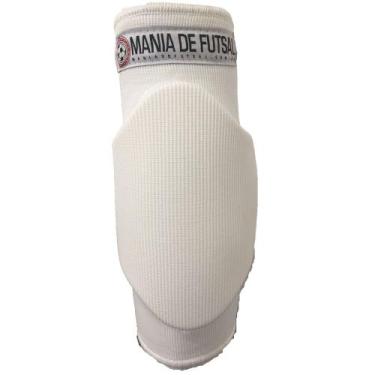 Imagem de Cotoveleira Mania De Futsal Premium Branca - Mania de Futsal Esportes,