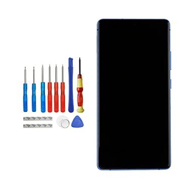 Imagem de Vvsialeek Novo AMOLED compatível com Samsung Galaxy S10 Lite SM-G770F SM-G770U1 Tela sensível ao toque LCD azul prisma de 6,7 polegadas com ferramentas de moldura