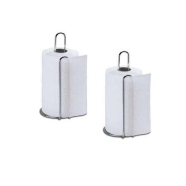 Imagem de 2un Apoio Porta Papel Toalha mesa Inox guardanapo Cozinha - Araminas