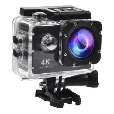 Imagem de câmera De Ação Action Sport 4k Wifi Cor Preto