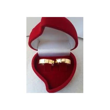 Imagem de Alianças 4 mm Casal Casamento Ouro 18 Kilates Noivado Casal Maciça 4.7