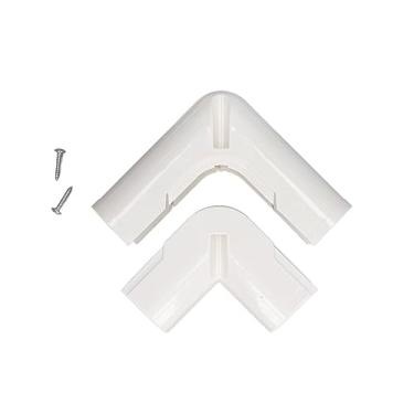 Imagem de Kit de cobertura de linha de PVC Acessórios de cobertura de tubulação, condicionadores de ar divididos Cobertura de linha fina decorativa, Kit de cobertura de linha de PVC ao ar