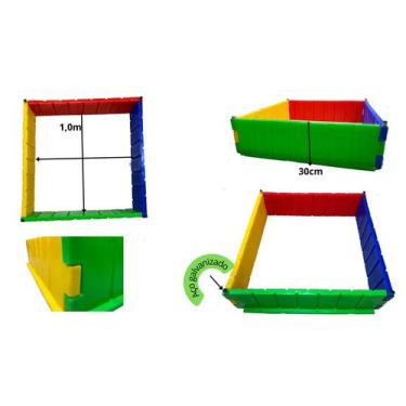 Imagem de Cercadinho Piscina de Bolinhas 1,00M Infantil-Cercado Colorido de Plás