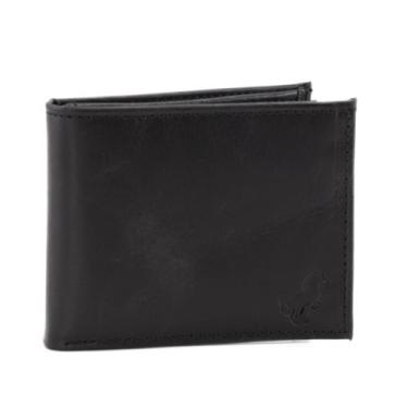 Imagem de Carteira de Couro  Estilo Slim Com Visor para Documentos Porta CNH, Mo