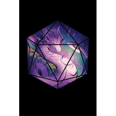 Imagem de Drago Di Fantasia D20 - Taccuino per Nerdy Geek: Din A5 (6x9) Notebook per appassionati di ruolo e ventilatori di giochi di ruolo di penna e carta con ... e giorni feriali per la funzione del diario
