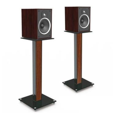 Imagem de Pedestal Para Caixas Acústicas Bookshelf Bs03L-Wd Wood - Central Supor