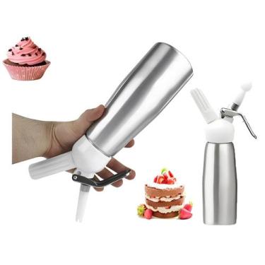 Imagem de Sifão Culinário Garrafa Chantilly Espuma Drinks creme bolo - ZEM