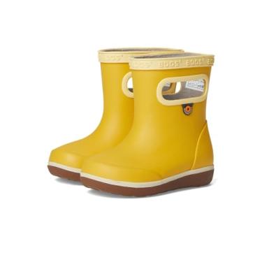 Imagem de BOGS Bota de chuva unissex Skipper II sólida (infantil), Mostarda, 10 Toddler