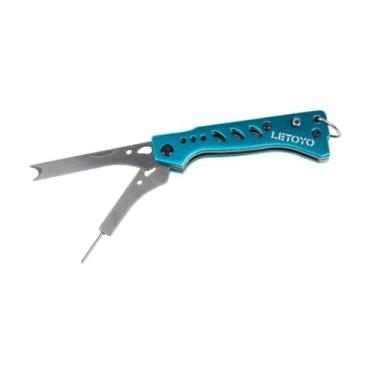 Imagem de rockible Corretor de gancho de lula alisador de gancho de lula multifuncional à prova de ferrugem faca de lula corretor de isca de pesca, Verde