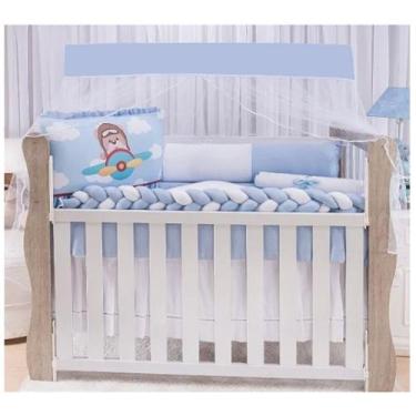 Imagem de Kit Berço Americano Estampa Sublimada 10 peças Enxoval Bebê - AVM Enxo