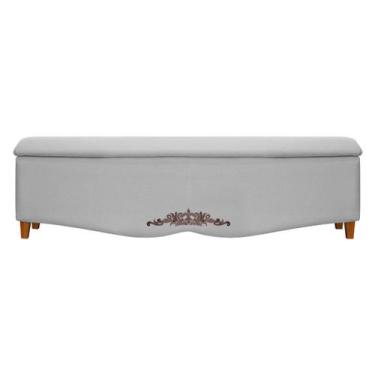 Imagem de Recamier Baú Provençal 140cm para Cama Casal Linho - SOFA STORE, Linho