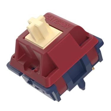 Imagem de kutethy Gateron Quinn Switches, 5 pinos táteis 59gf RGB pré-lubrificados para teclado mecânico MX (10 peças)