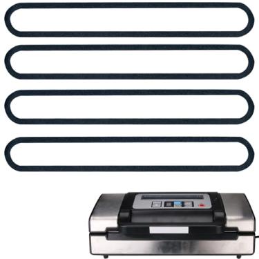 Imagem de ziHenryDa Pacote Com 4 Juntas De Substituição De Espuma Compatíveis Com Selador A Vácuo Deluxe Food Vs-12, Juntas De Substituição Para Selador A Vácuo Deluxe Food Vs-12 (13,5 * 1,76 * 0,36)