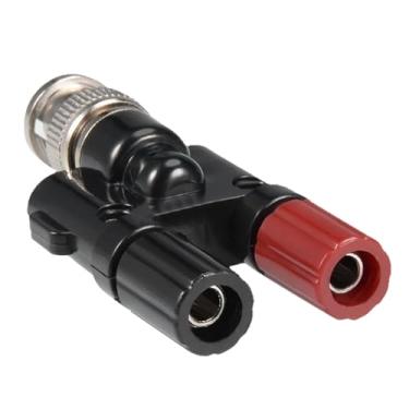 Imagem de Conector BNC macho para banana fêmea 4 mm borne de ligação RF coaxial divisor adaptador BNC banana